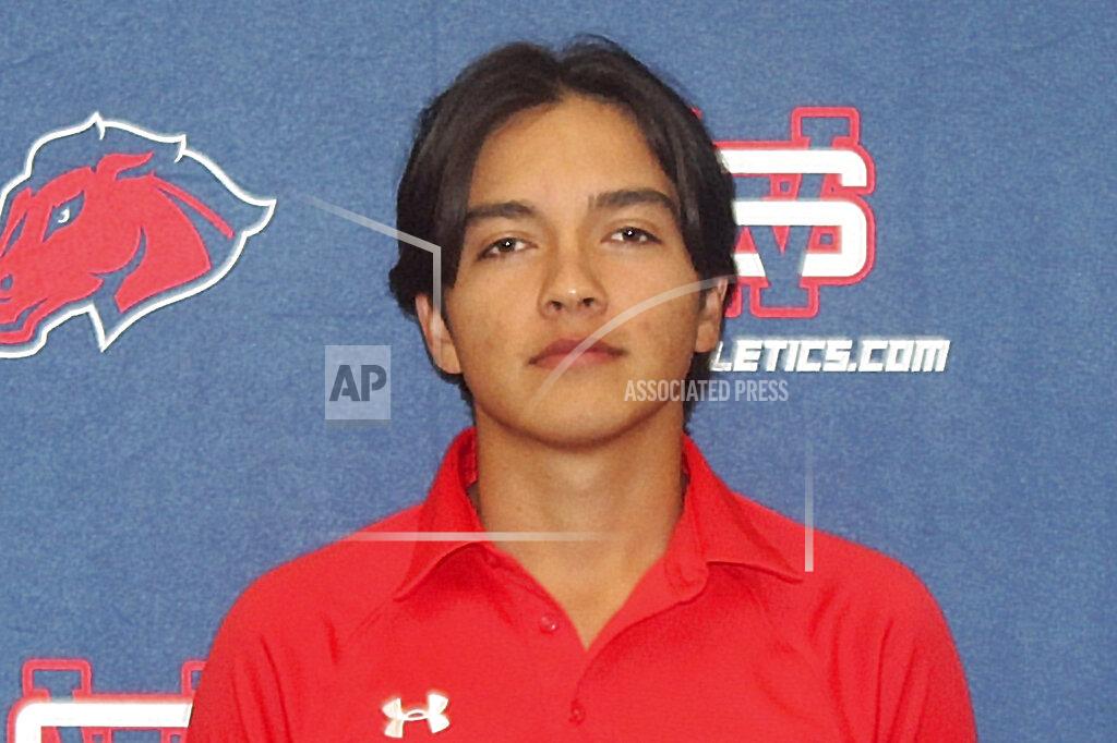 Uncredited This undated photos provided by the University of the Southwest shows golfer Mauricio Sanchez, who was killed in a fiery, head-on collision in West Texas, Tuesday evening, March 15, 2022. (University of the Southwest via AP)