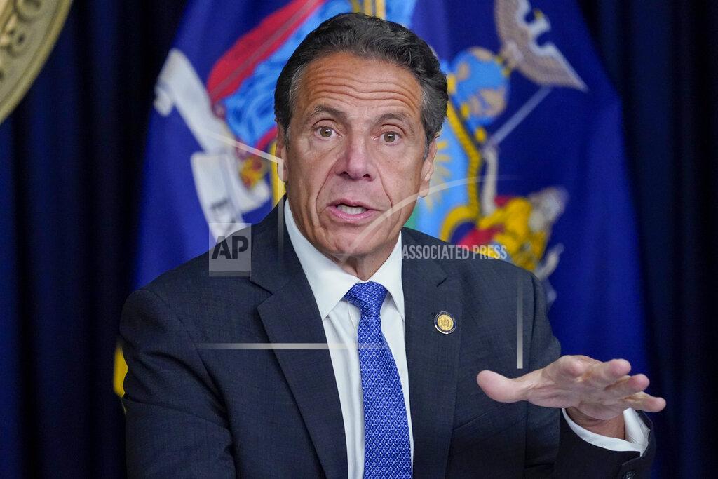 Mary Altaffer FILE - In this June 23, 2021 file photo, New York Gov. Andrew Cuomo speaks during a news conference in New York. Eleven women have described to investigators hired by the New York attorney general's office how Gov. Andrew Cuomo's sexual harassment of them made them feel. Cuomo has denied that he sexual harassed or inappropriately touched anyone. (AP Photo/Mary Altaffer, File)