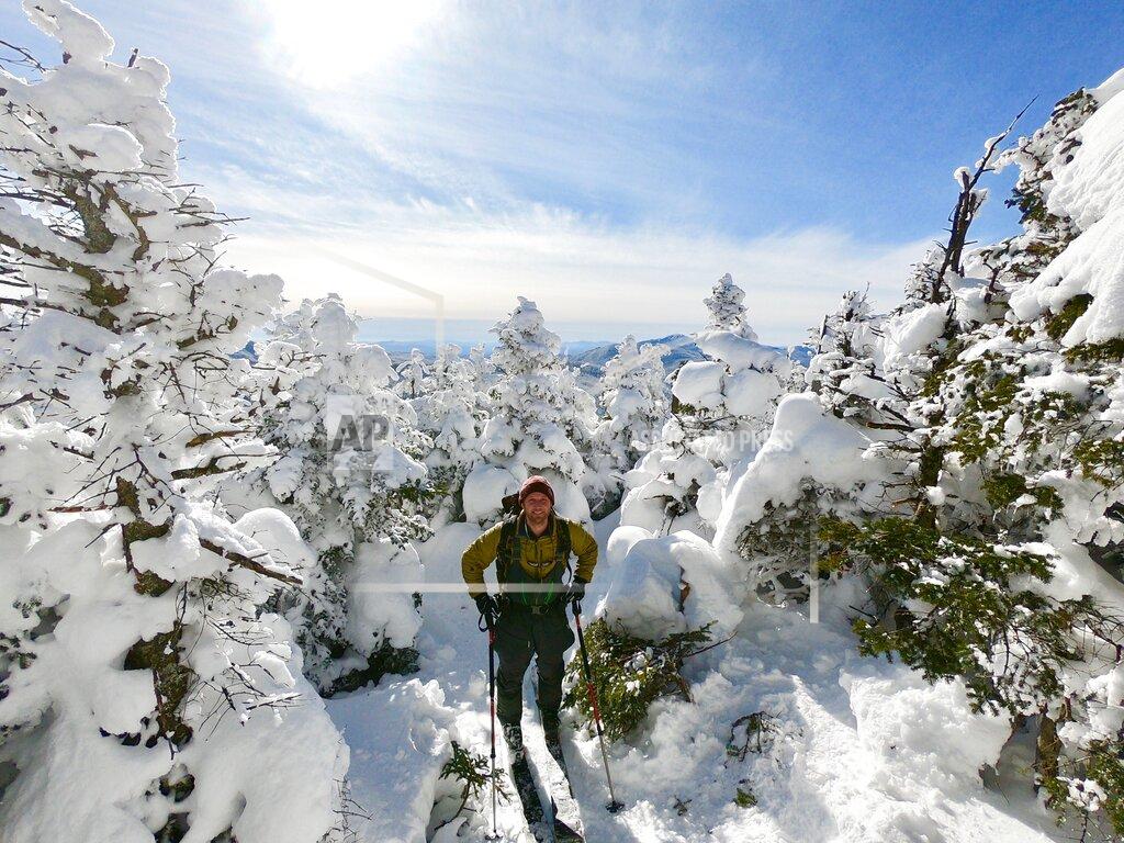 Andrew Weibrecht Retired two-time Olympic medalist Andrew Weibrecht poses for a selfie while backcountry skiing on the Nye Mountain Trail on Jan. 31, 2021, just outside Lake Placid, N.Y., in an effort to raise money for the Make-A-Wish Foundation. (Andrew Weibrecht via AP
