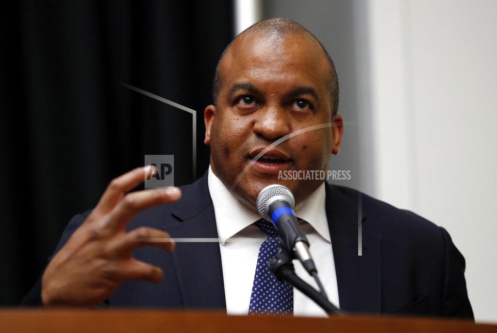 Charlie Neibergall FILE - In this May 30, 2017, file photo, NBA G League President Malcolm Turner speaks during a news conference in Des Moines, Iowa. Turner, the former NBA G League president who started as Vanderbilt's athletic director on Feb. 1, 2019, resigned Tuesday, Feb. 4, 2020. He has been replaced by Candice Storey Lee, as interim athletic director effectively immediately. (AP Photo/Charlie Neibergall, File)
