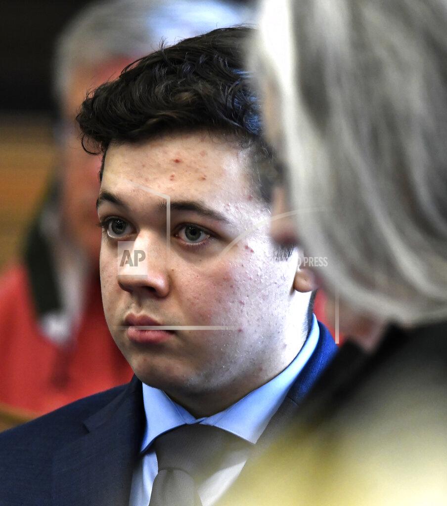 Sean Krajacic Kyle Rittenhouse appears in court for a motion hearing in Kenosha, Wis., on Friday, Sept. 17, 2021. Rittenhouse traveled from his home in Antioch, Ill., about 20 miles (32 kilometers) to Kenosha on Aug. 25, 2020, after seeing a post on social media for militia to protect businesses. Rittenhouse faces multiple charges in the August 2020 shootings in Kenosha. (Sean Krajacic/The Kenosha News via AP)