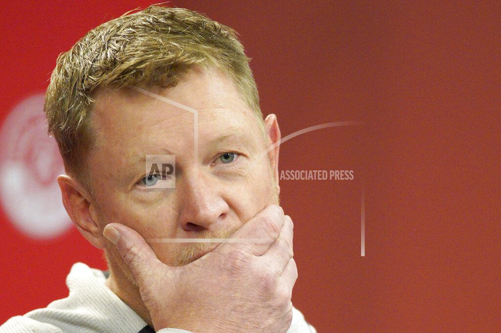 Nati Harnik Nebraska coach Scott Frost takes a question during a news conference Tuesday, March 5, 2019, in Lincoln, Neb., ahead of spring NCAA college football practice. (AP Photo/Nati Harnik)