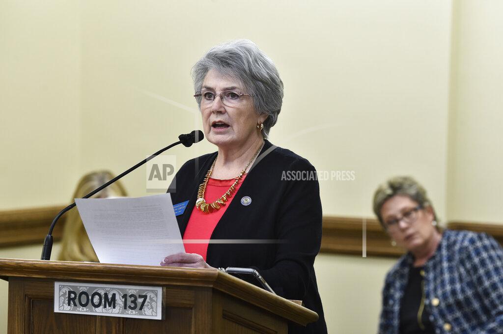 Thom Bridge FILE - In this Jan. 19, 2021, file photo, state Rep. Sharon Greef speaks at the State Capitol in Helena, Mont. Greef has called medication abortions “the Wild West of the abortion industry” and says the drugs should be taken under close supervision of medical professionals, “not as part of a do-it-yourself abortion far from a clinic or hospital.” Opponents of the bans say telemedicine abortions are safe, and outlawing them would have a disproportionate effect on rural residents who face long drives to the nearest abortion clinic. (Thom Bridge/Independent Record via AP, File)
