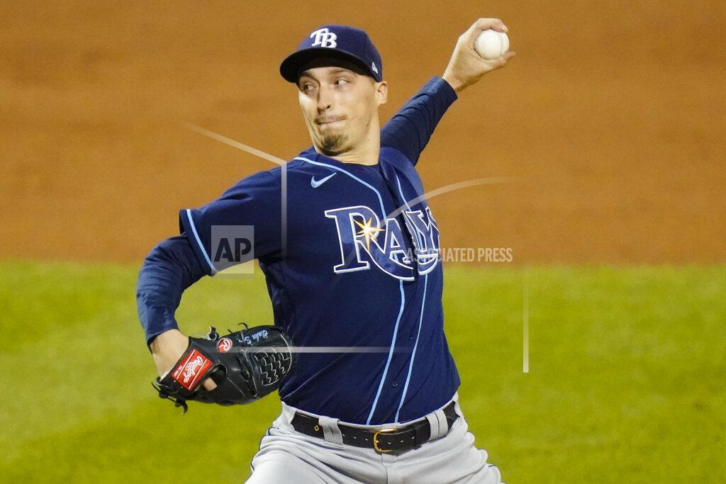 Frank Franklin Ii Tampa Bay Rays' Blake Snell delivers a pitch during the second inning of a baseball game against the New York Mets Tuesday, Sept. 22, 2020, in New York. (AP Photo/Frank Franklin II)