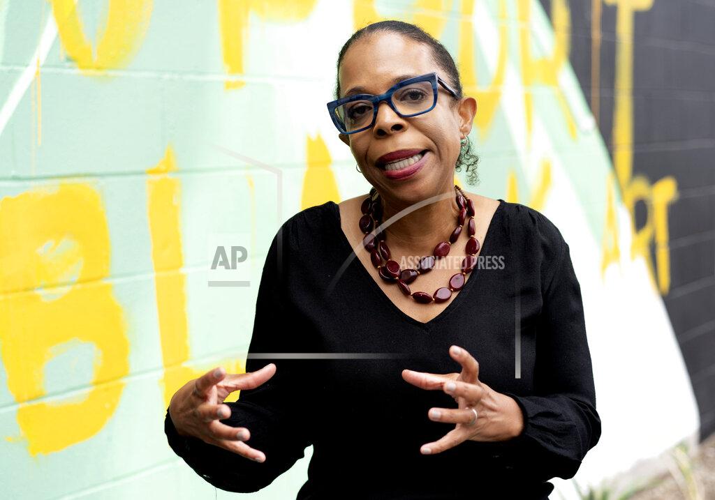 Richard Vogel Mashariki Kudumu, maternal and infant health director for the March of Dimes in Los Angeles, talks about her work to improve outcomes for Black women and babies on Sunday, Sept. 26, 2021, in Los Angeles. Kudumu, a cosponsor of the “Momnibus" bill, understands from personal experience the imperative to improve outcomes for Black women and babies. She is also a doula, who helps low-income women in particular. Doulas do not deliver babies, but they are trained to assist and advocate for women in pregnancy and during and after birth. (AP Photo/Richard Vogel)