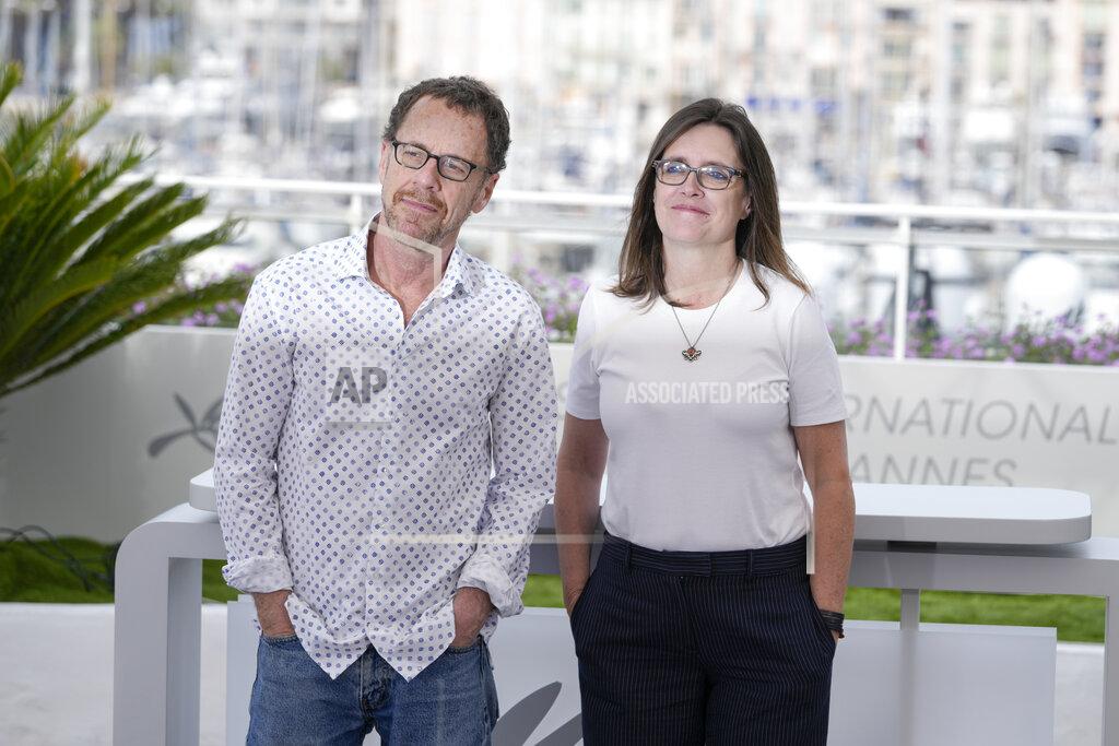 Petros Giannakouris Director Ethan Coen, left and Tricia Cooke pose for photographers at the photo call for the film 'erry Lee Lewis: Trouble in Mind' at the 75th international film festival, Cannes, southern France, Monday, May 23, 2022. (AP Photo/Petros Giannakouris)