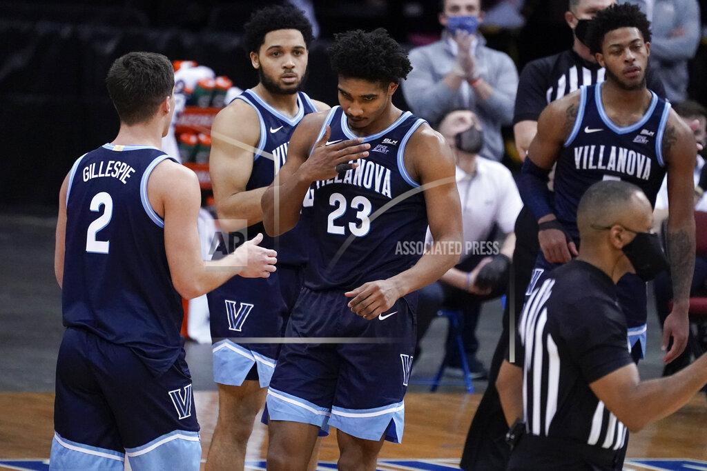 Mary Altaffer Villanova forward Jermaine Samuels (23) reacts after scoring a basket during the second half of an NCAA college basketball game against Seton Hall, Saturday, Jan. 30, 2021, in Newark, N.J. (AP Photo/Mary Altaffer)