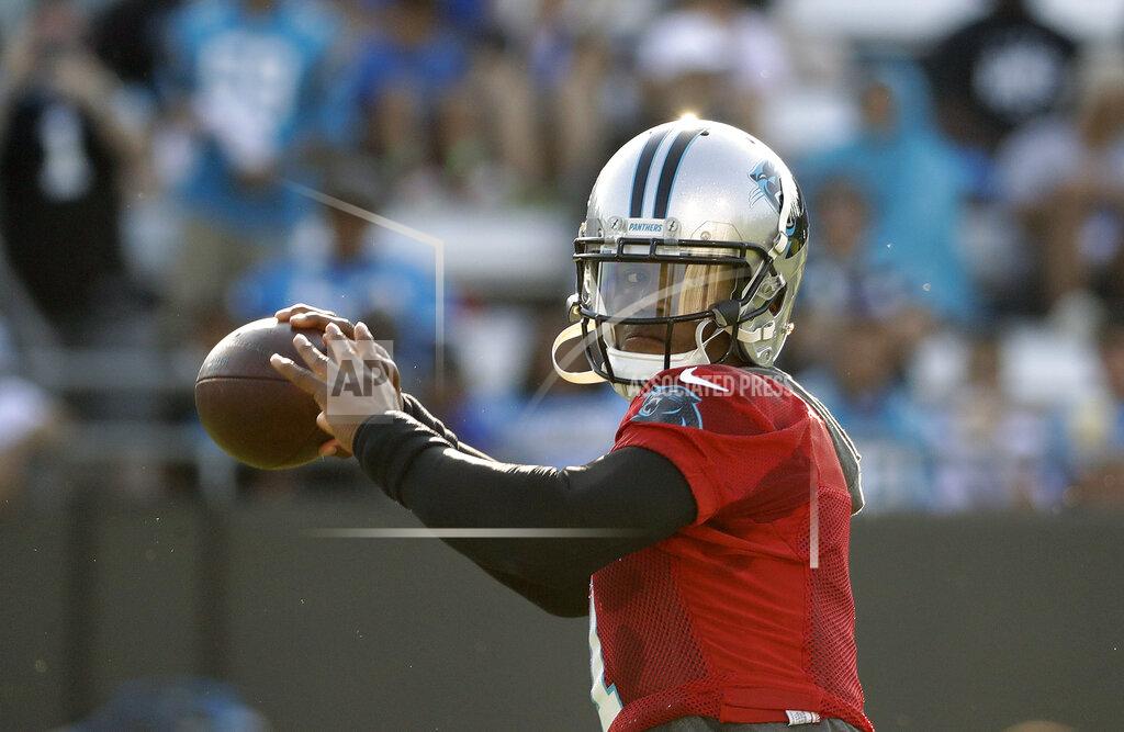 Panthers QB Newton airs it out, throws with 'no limitations'