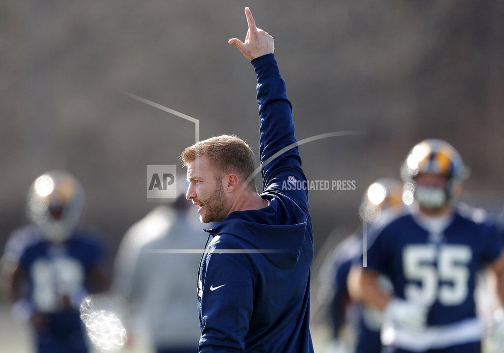 John Bazemore Los Angeles Rams head coach Sean McVay oversees practice for the NFL Super Bowl 53 football game against the New England Patriots, Friday, Feb. 1, 2019, in Flowery Branch, Ga. (AP Photo/John Bazemore)