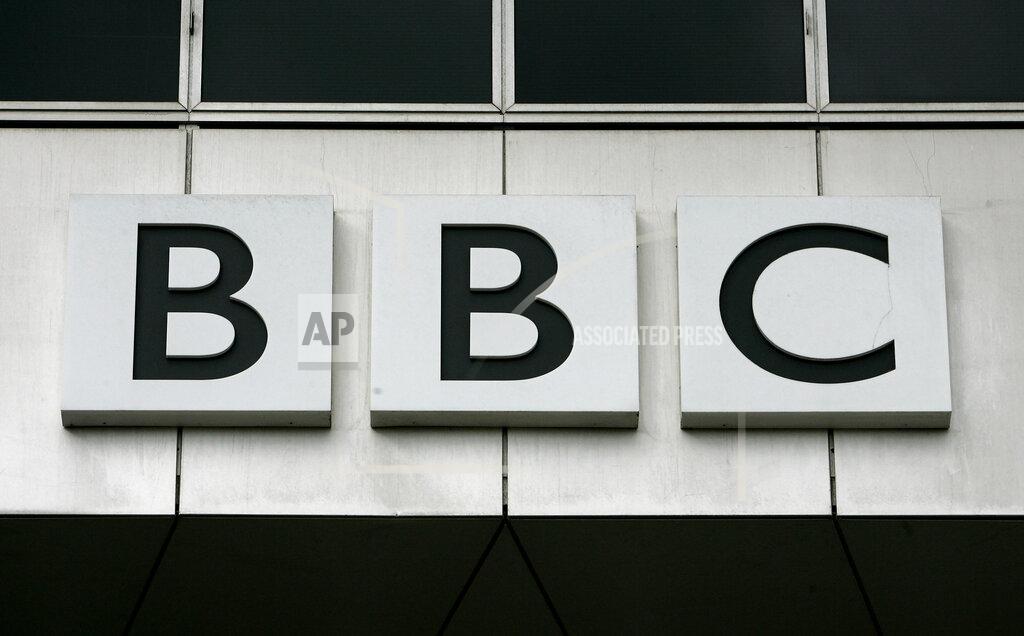 Kirsty Wigglesworth FILE - This Oct. 17, 2007, file photo, shows the BBC, British Broadcasting Corporation sign on their offices at White City in London. China has banned the BBC World News television channel from the few outlets where it could be seen in the country in possible retaliation after British regulators revoked the license of state-owned Chinese broadcaster CGTN. (AP Photo/Kirsty Wigglesworth, File)