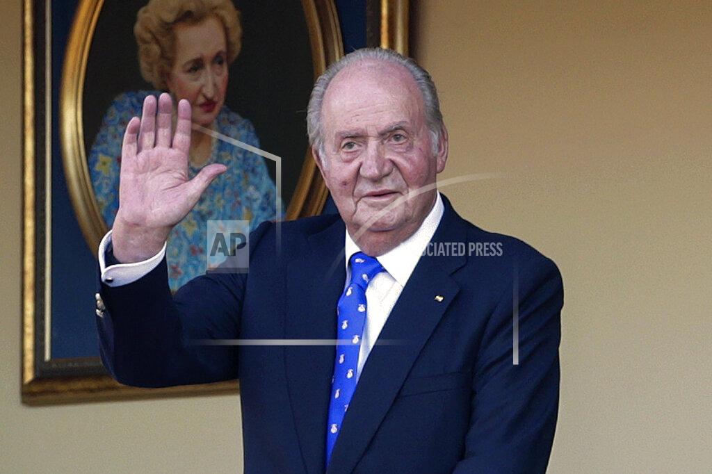 Andrea Comas FILE - Spain's former King Juan Carlos waves during a bullfight at the bullring in Aranjuez, Madrid, Spain, Sunday, June 2, 2019. Former King Juan Carlos will return to the country on Thursday, May 19, 2022 for his first visit since leaving nearly two years ago amid a cloud of financial scandals. (AP Photo/Andrea Comas, File)
