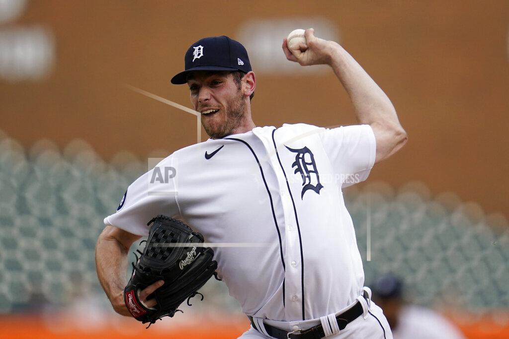 Paul Sancya Detroit Tigers pitcher Joey Wentz throws against the Oakland Athletics in the first inning of a baseball game in Detroit, Wednesday, May 11, 2022. (AP Photo/Paul Sancya)