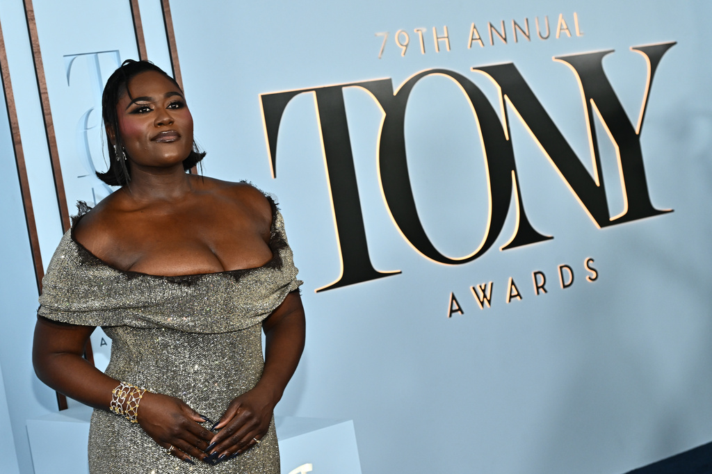 Danielle Brooks arrives at the 79th Tony Awards on Sunday, June 7, 2026, at Radio City Music Hall in New York. (Photo by Evan Agostini/Invision/AP)