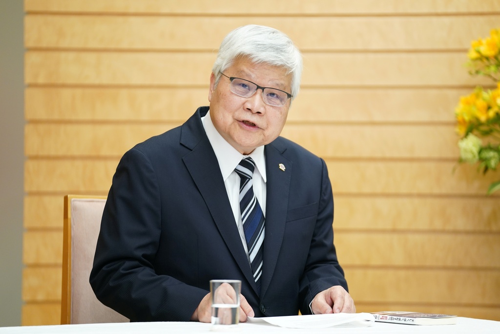 Taiwan Semiconductor Manufacturing Company's Chairman C.C. Wei speaks during a meeting with Japan's Prime Minister Sanae Takaichi at the prime minister's office in Tokyo, Thursday, Feb. 5, 2026. (Kazuhiro Nogi/Pool Photo via AP)
