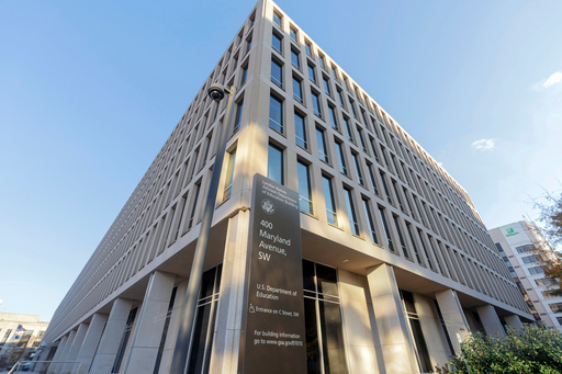FILE - The U.S. Department of Education building is photographed in Washington, Dec. 3, 2024. (AP Photo/Jose Luis Magana, File) FILE - The U.S. Department of Education building is photographed in Washington, Dec. 3, 2024. (AP Photo/Jose Luis Magana, File)