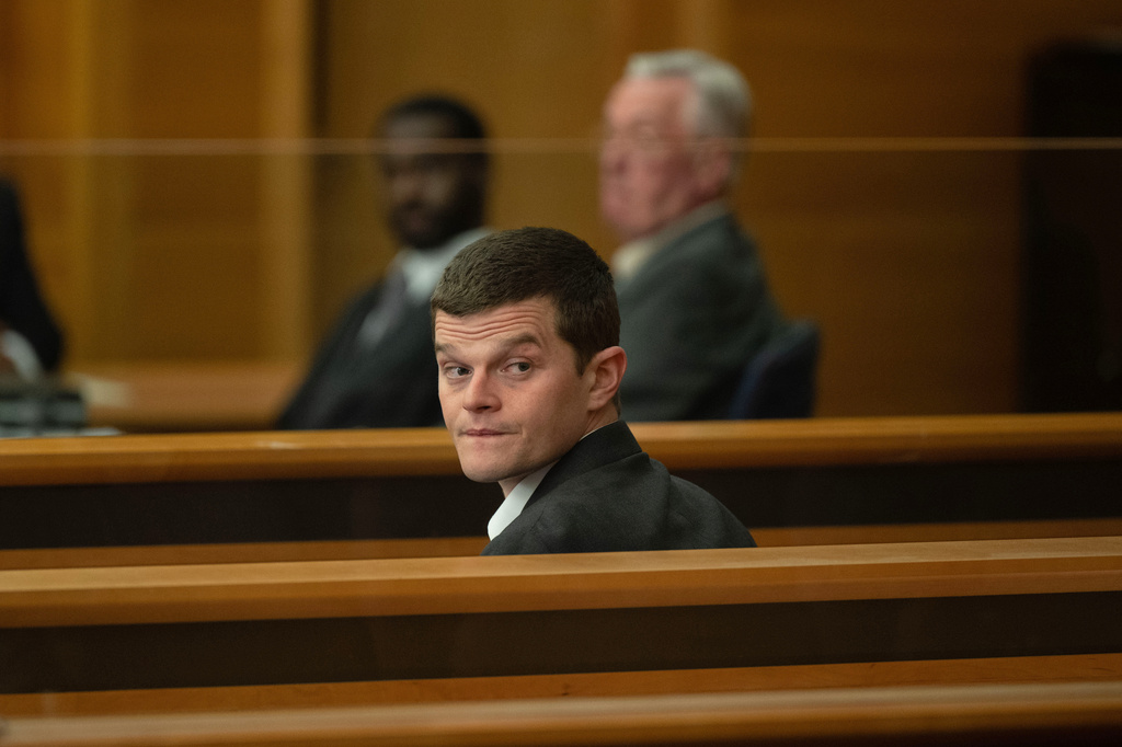 This image released by Sony Pictures Classics shows Robert Aramayo in a scene from "I Swear." (Graeme Hunter/Sony Pictures Classics via AP)