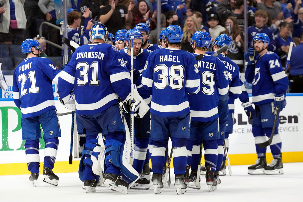 Kucherov and Goncalves power Lightning to 5-4 shootout win over Canadiens.