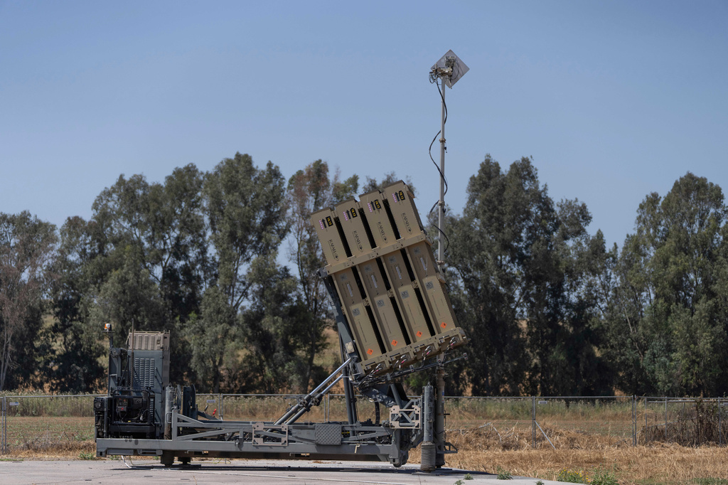 FILE - Israel's Iron Dome air-defense system stands in place in Sderot, Israel, April 17, 2024. (AP Photo/Ohad Zwigenberg, File)