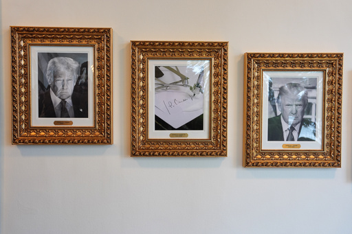 Framed images of President Donald Trump and former President Joe Biden's autopen signature, center, appear on the Presidential Walk of Fame on the colonnade of the White House, Thursday, Sept. 25, 2025, in Washington. (AP Photo/Evan Vucci) Framed images of President Donald Trump and former President Joe Biden's autopen signature, center, appear on the Presidential Walk of Fame on the colonnade of the White House, Thursday, Sept. 25, 2025, in Washington. (AP Photo/Evan Vucci)