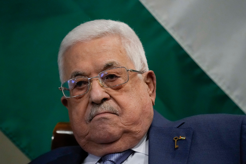 FILE - Palestinian President Mahmoud Abbas is seen in Amman, Jordan, Oct. 17, 2023. (AP Photo/Jacquelyn Martin, Pool, File)