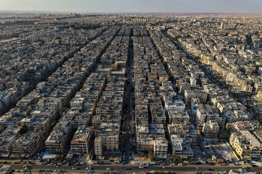 A general view shows the Sheikh Maqsoud neighborhood of Aleppo, Syria, Tuesday, Oct. 7, 2025. (AP Photo/Omar Albam) A general view shows the Sheikh Maqsoud neighborhood of Aleppo, Syria, Tuesday, Oct. 7, 2025. (AP Photo/Omar Albam)