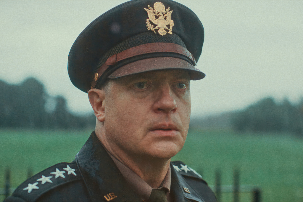 This image released by Focus Features shows Brendan Fraser in a scene from "Pressure." (Focus Features via AP)