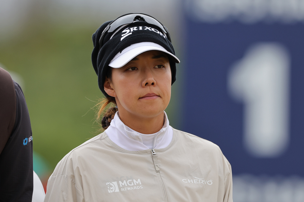 Jenny Shin of South Korea during day two of the 2026 ISPS HANDA Women's Scottish Open at Dundonald Links at Ayrshire, Scotland, on Friday, July 24, 2026. (Steve Welsh/PA via AP)