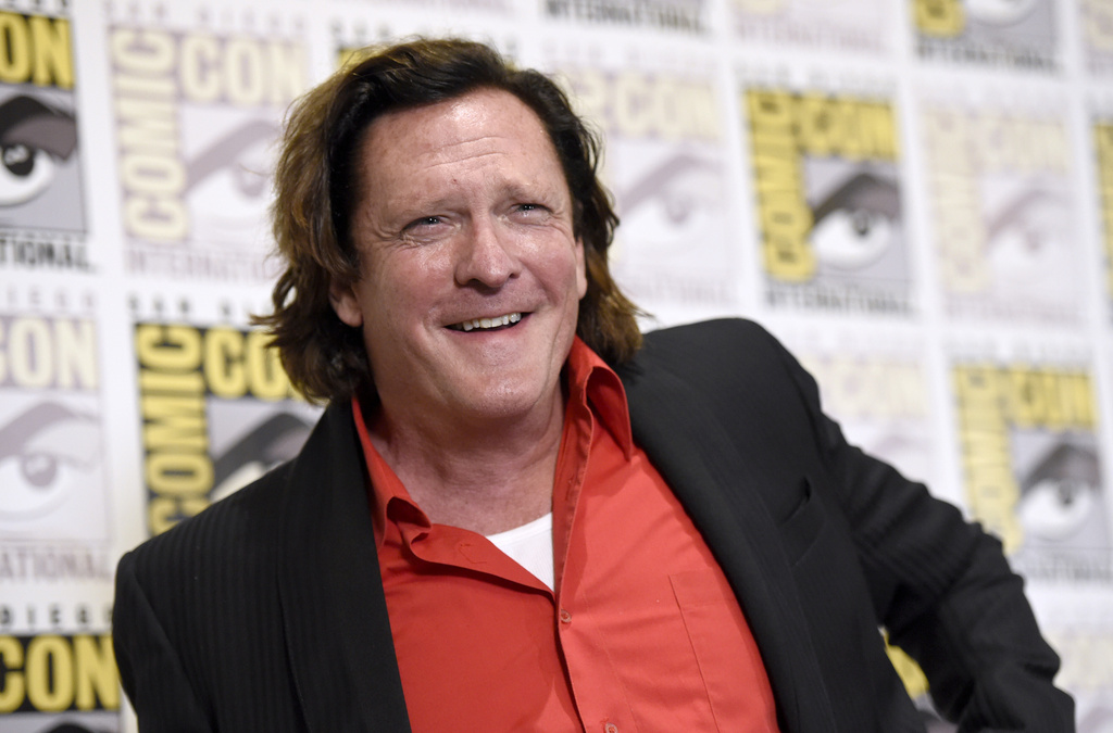 FILE - Michael Madsen appears at &quot;The Hateful Eight&quot; press line at Comic-Con International on July 11, 2015, in San Diego. (Photo by Chris Pizzello/Invision/AP, File)
