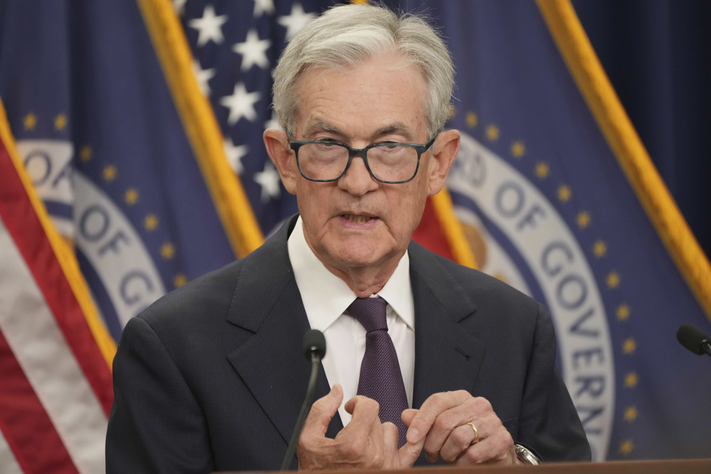 Federal Reserve Chairman Jerome Powell speaks during a news conference following the Federal Open Market Committee meeting, Wednesday, Sept. 17, 2025, at the Federal Reserve Board Building in Washington. (AP Photo/Jacquelyn Martin)