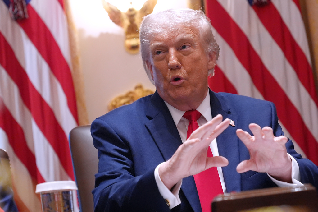 President Donald Trump speaks during a Cabinet meeting at the White House, Wednesday, May 27, 2026, in Washington. (AP Photo/Jacquelyn Martin)