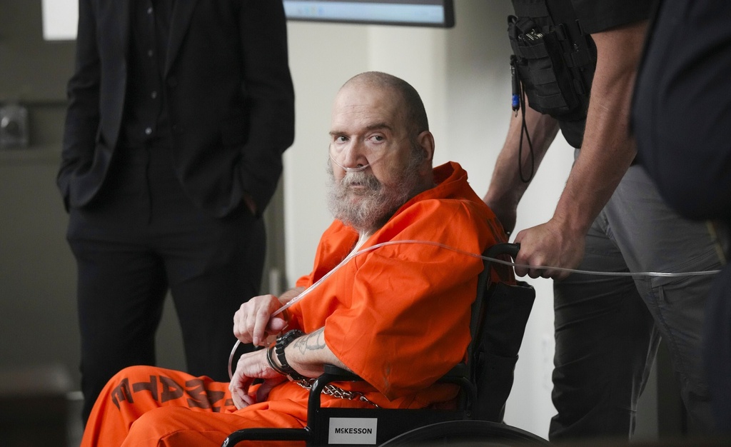 FILE - Ralph Menzies, convicted of killing Maurine Hunsaker, attends his commutation hearing at the Utah State Correctional Facility in Salt Lake City on Aug. 15, 2025. (Bethany Baker/The Salt Lake Tribune via AP, Pool, File)