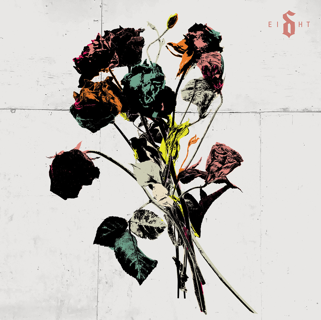 This cover image released by Atlantic Records shows "Ei8ht" by Shinedown. (Atlantic Records via AP)