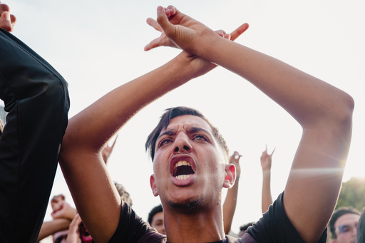 People protest against corruption and calling for healthcare and education reform, in Casablanca, Morocco, Thursday, Oct. 2, 2025. (AP Photo) People protest against corruption and calling for healthcare and education reform, in Casablanca, Morocco, Thursday, Oct. 2, 2025. (AP Photo)