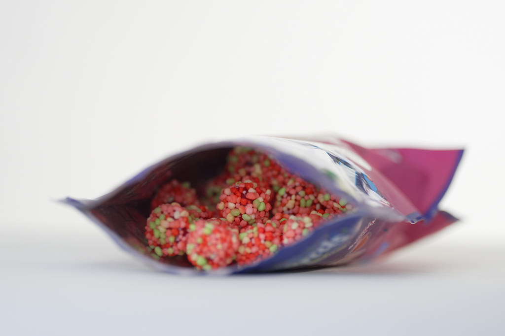Nerds Gummy Clusters candies are displayed in Los Angeles on Thursday, Sept. 3, 2026. (AP Photo/Jae C. Hong)