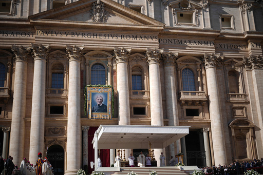 Pope Leo XIV presides over Mass with participants in the Jubilee of the Educational World on the Solemnity of All Saints, in St. Peter's Square, at the Vatican, Saturday, Nov. 1, 2025, during which he will proclaim St. John Henry Newman a Doctor of the Church. (AP Photo/Andrew Medichini) Pope Leo XIV presides over Mass with participants in the Jubilee of the Educational World on the Solemnity of All Saints, in St. Peter's Square, at the Vatican, Saturday, Nov. 1, 2025, during which he will proclaim St. John Henry Newman a Doctor of the Church. (AP Photo/Andrew Medichini)