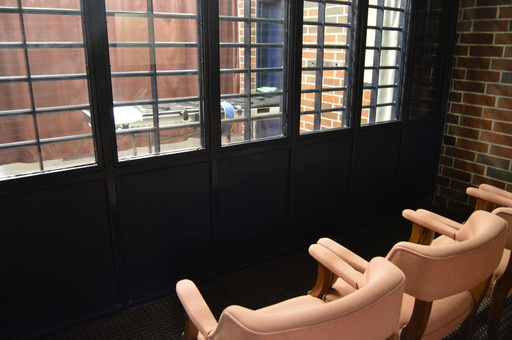 FILE - In this undated photo provided by the South Carolina Department of Corrections, viewing chairs are placed in the witness room of the execution chamber in the Broad River Correctional Institute in Columbia, S.C. (South Carolina Department of Corrections via AP) FILE - In this undated photo provided by the South Carolina Department of Corrections, viewing chairs are placed in the witness room of the execution chamber in the Broad River Correctional Institute in Columbia, S.C. (South Carolina Department of Corrections via AP)