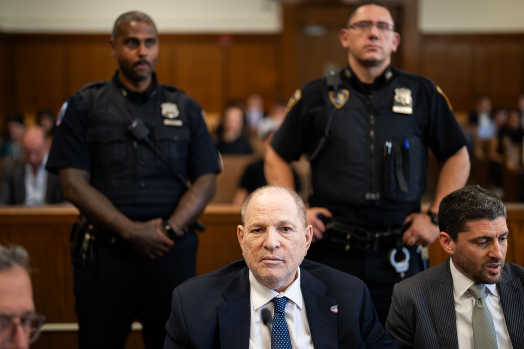 Harvey Weinstein appears in Manhattan Supreme Court Thursday, June 25, 2026 in New York. (Adam Gray/Pool Photo via AP)