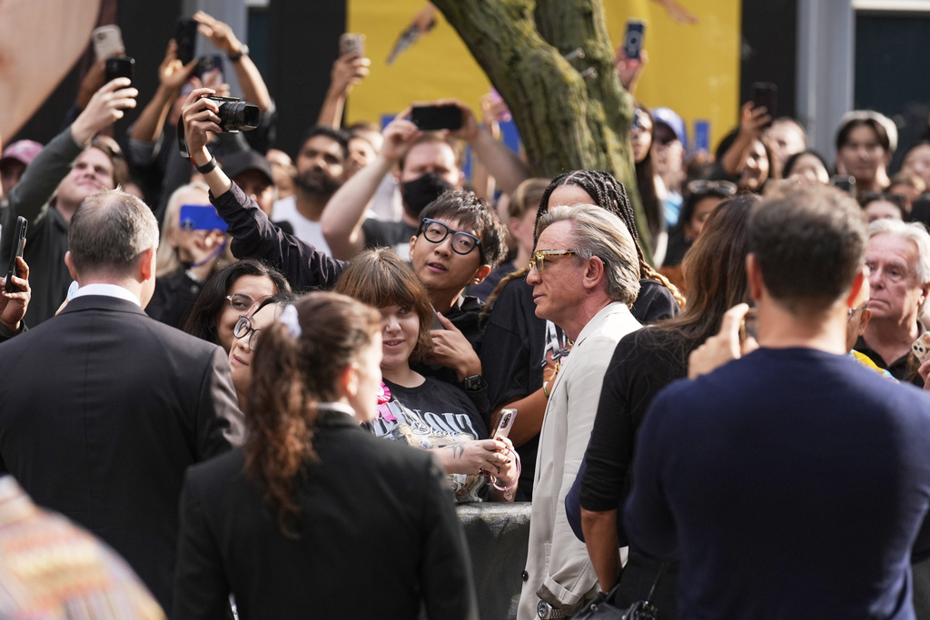Daniel Craig attends the premiere of "Wake Up Dead Man: A Knives Out Mystery" at the Princess of Wales Theatre during the Toronto International Film Festival on Saturday, Sept. 6, 2025, in Toronto. (AP Photo/Chris Pizzello)