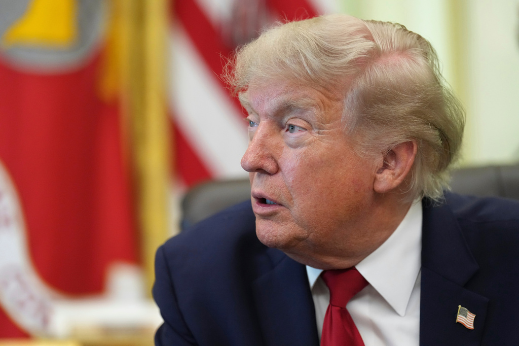 President Donald Trump speaks before signing a presidential memo to the EPA on pollution control in vehicles, in the Oval Office of the White House, Monday, June 29, 2026, in Washington. (AP Photo/Jacquelyn Martin)