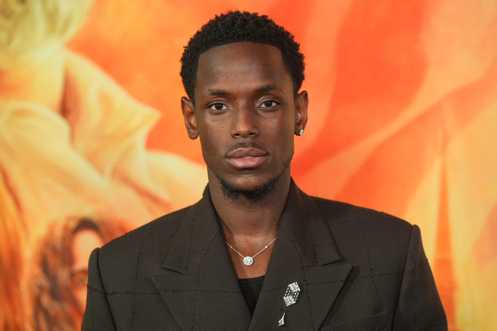 FILE - Micheal Ward arrives at the premiere of "Eddington", June 26, 2025, at the DGA Theater Complex in Los Angeles. (AP Photo/Chris Pizzello, File)