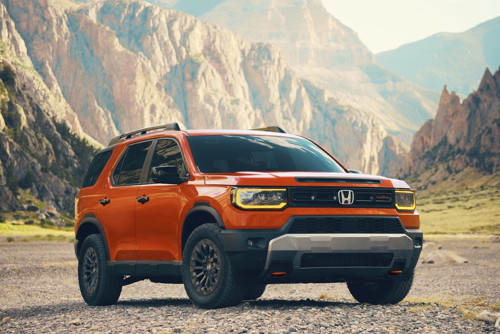 This photo provided by Honda shows the 2026 Passport, which offers a comfortable ride, a roomy interior, and a lineup that includes the off-road-capable TrailSport trim. (Courtesy of American Honda Motor Co. via AP)