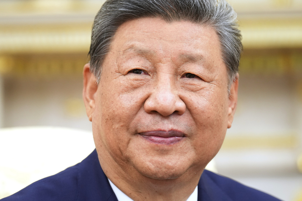 China's President Xi Jinping watches as he meets with President Donald Trump in the Oval Office of the White House, Thursday, Sept. 24, 2026, in Washington. (AP Photo/Jacquelyn Martin)