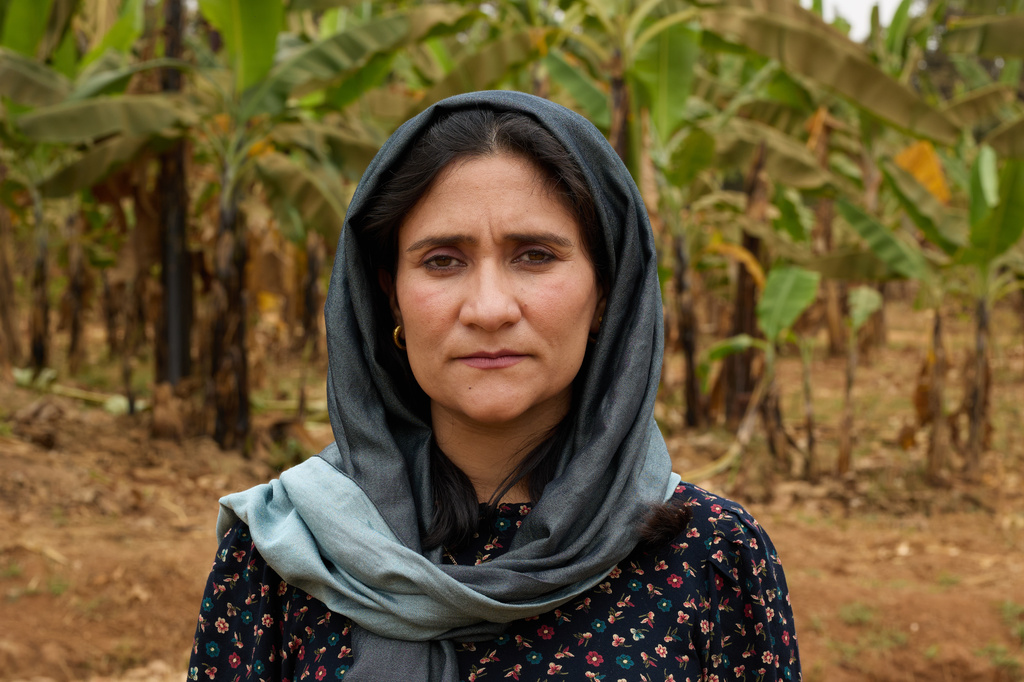 Shabana Basij-Rasikh, co-founder and president of the School of Leadership, Afghanistan (SOLA), poses for a photo in Rwanda, Thursday, Aug. 20, 2026. (AP Photo/Yuhi Irakiza)