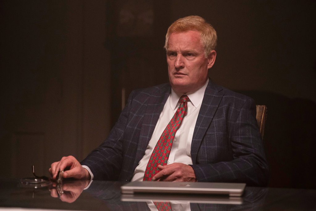 This image released by Hulu shows Jason Clarke in a scene from the limited series "Murdaugh: Death in the Family." (Daniel Delgado Jr./Hulu via AP)