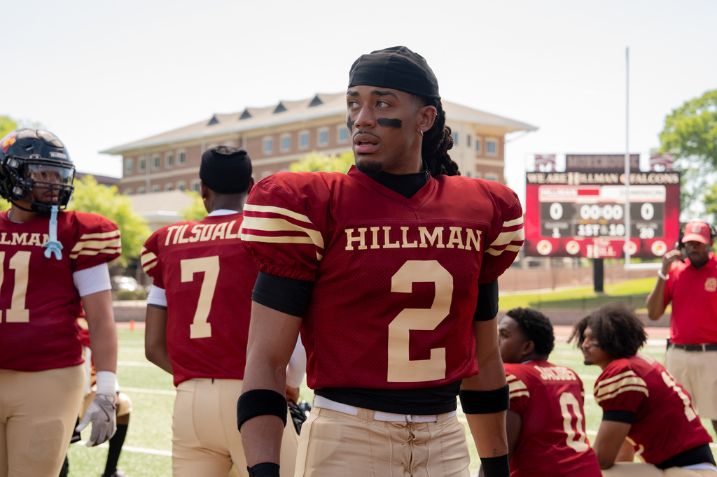 This image released by Netflix shows Cornell Young IV in a scene from "A Different World." (Daniel Delgado Jr/Netflix via AP)