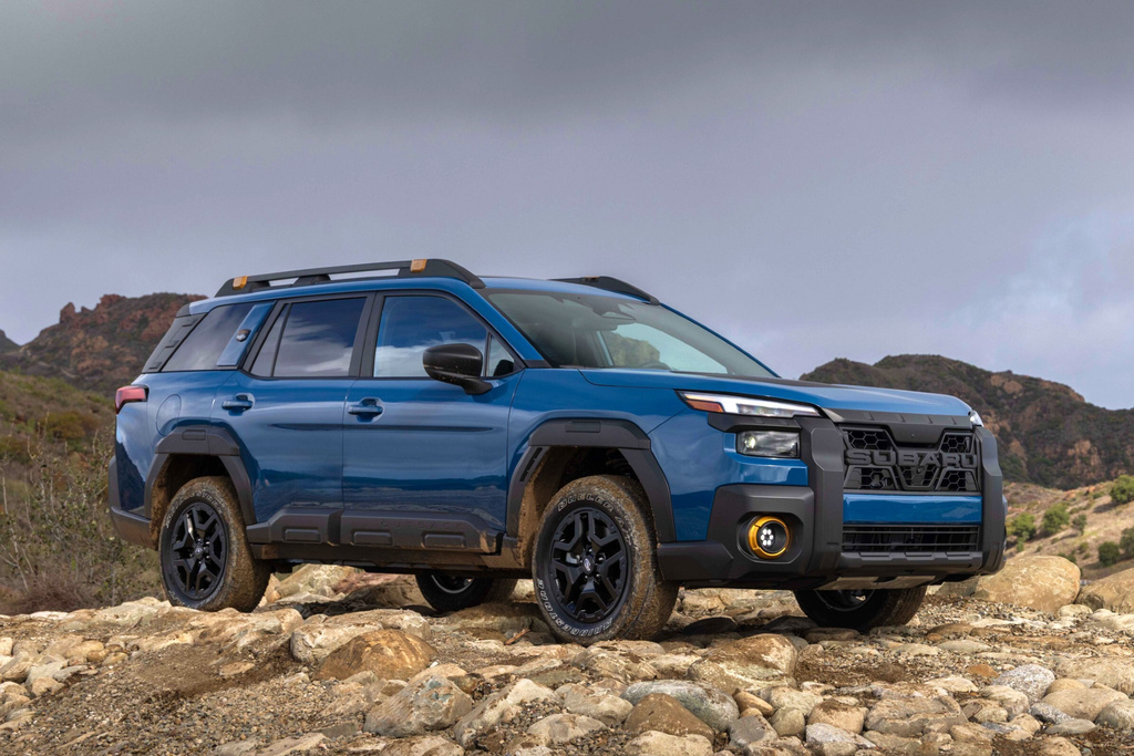 This photo provided by Subaru shows the 2026 Outback. The midsize Outback has impressive value and the off-road readiness Subarus are known for. (Courtesy of Subaru of North America via AP)