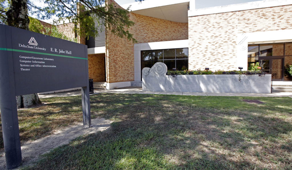 FILE - Delta State University campus is shown on Sept. 15, 2015 in Cleveland, Miss. (AP Photo/Rogelio V. Solis, File)