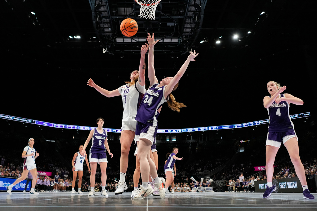 Harrison helps No. 15 West Virginia beat No. 10 TCU 62-53 for the women's Big 12 Tournament crown
