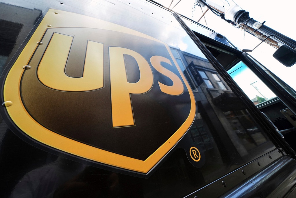 FILE - A United Parcel Service truck makes deliveries in Pittsburgh on June 25, 2025. (AP Photo/Gene J. Puskar, file)