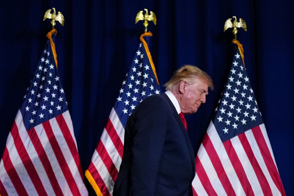 President Donald Trump arrives to speak at the National Medal of Honor Museum, Thursday, Sept. 10, 2026, in Arlington, Texas. (AP Photo/Julia Demaree Nikhinson)